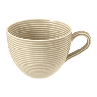 FRÜHSTÜCKSTASSE Beat sandbeige uni 350 ml  - Sandfarben, LIFESTYLE, Keramik (12,8/10,1/7,3cm) - Seltmann Weiden