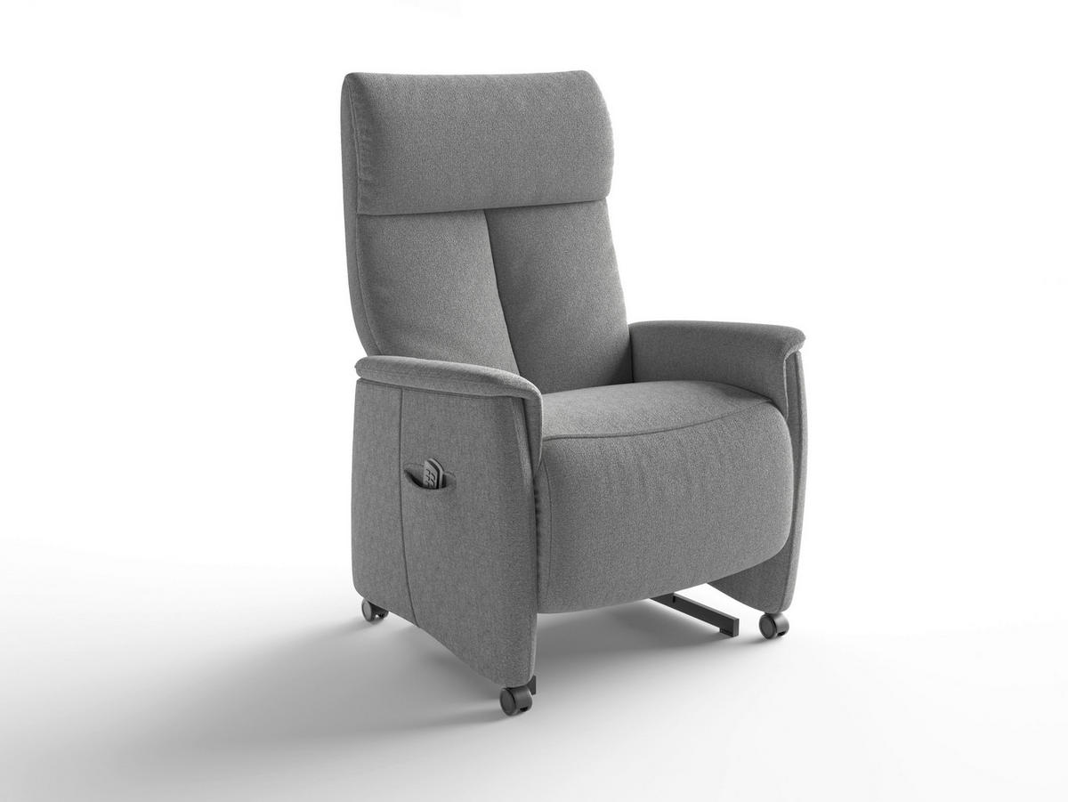 RELAXSESSEL in Textil Anthrazit  - Anthrazit/Schwarz, Basics, Kunststoff/Textil (76/110/84cm) - Sit & More