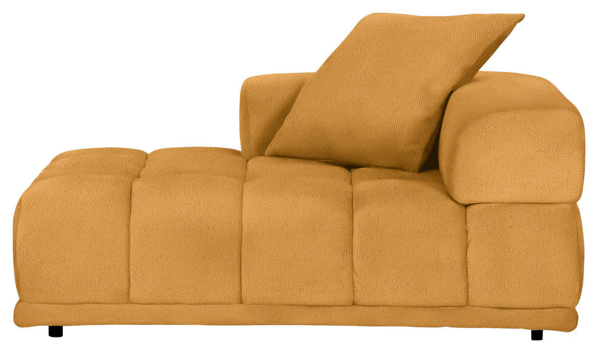 SOFFMODUL i flatväv currygul  - currygul/svart, Klassisk, textil/plast (125/66/155cm) - Best Price