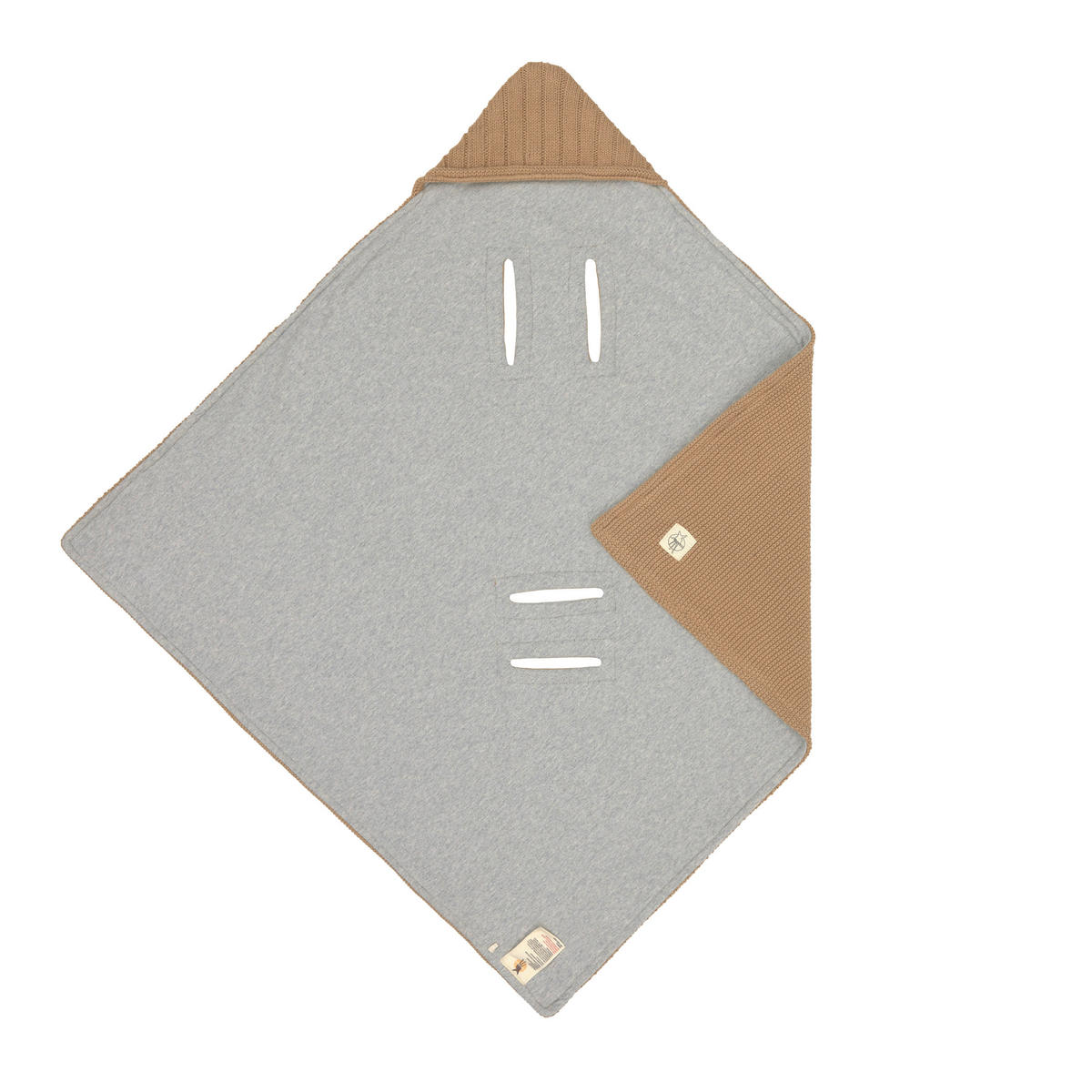 EINSCHLAGDECKE      - Sandfarben/Grau, Basics, Textil (78/0,5/78cm) - Lässig