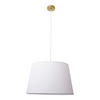 PENDELLEUCHTE Bologna 45 cm  - Beige/Messingfarben, Basics, Textil/Metall (45cm) - Näve