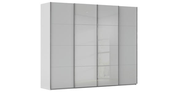 SCHWEBETÜRENSCHRANK 271/235/68 cm 4-türig Grau  - Chromfarben/Grau, KONVENTIONELL, Glas/Holzwerkstoff (271/235/68cm) - Novel