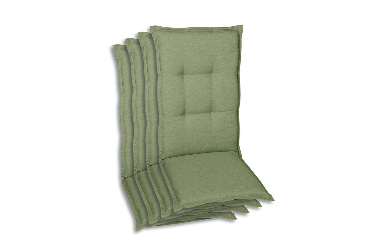 SESSELAUFLAGENSET Uni  - Hellgrün, Basics, Textil (50/7/110cm)