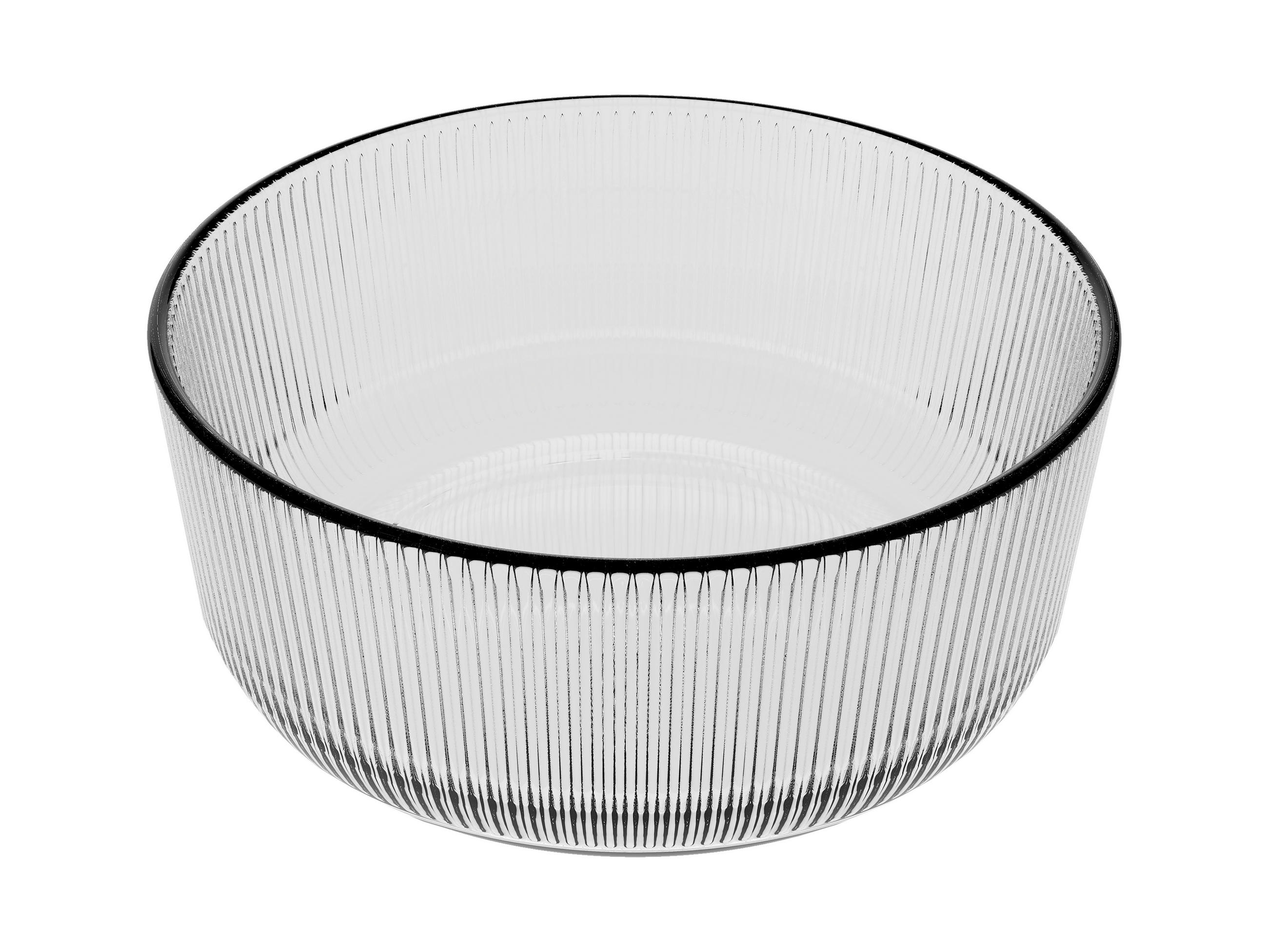 SCHÜSSEL SOME LINES 11 cm   - Transparent, KONVENTIONELL, Glas (11cm)