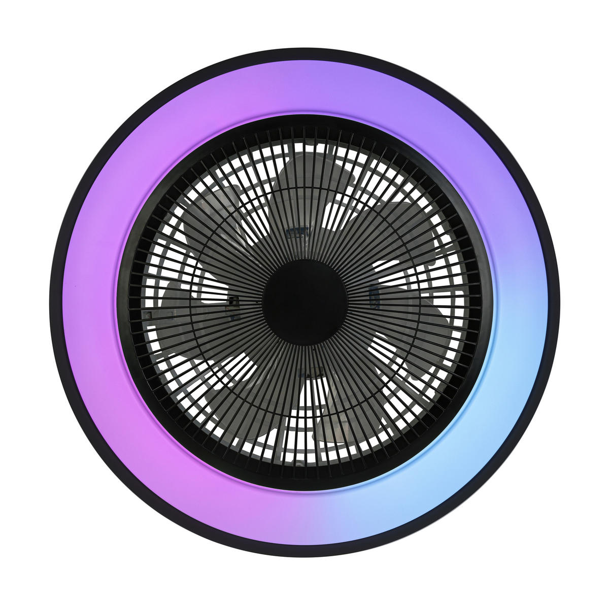 DECKENVENTILATOR - Schwarz/Weiß, Trend, Kunststoff/Metall (58/14,5cm) - Mican