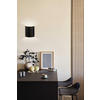 LED-WANDLEUCHTE Halv 12/15/6,5 cm   - Schwarz, Design, Metall (12/15/6,5cm) - Fischer & Honsel