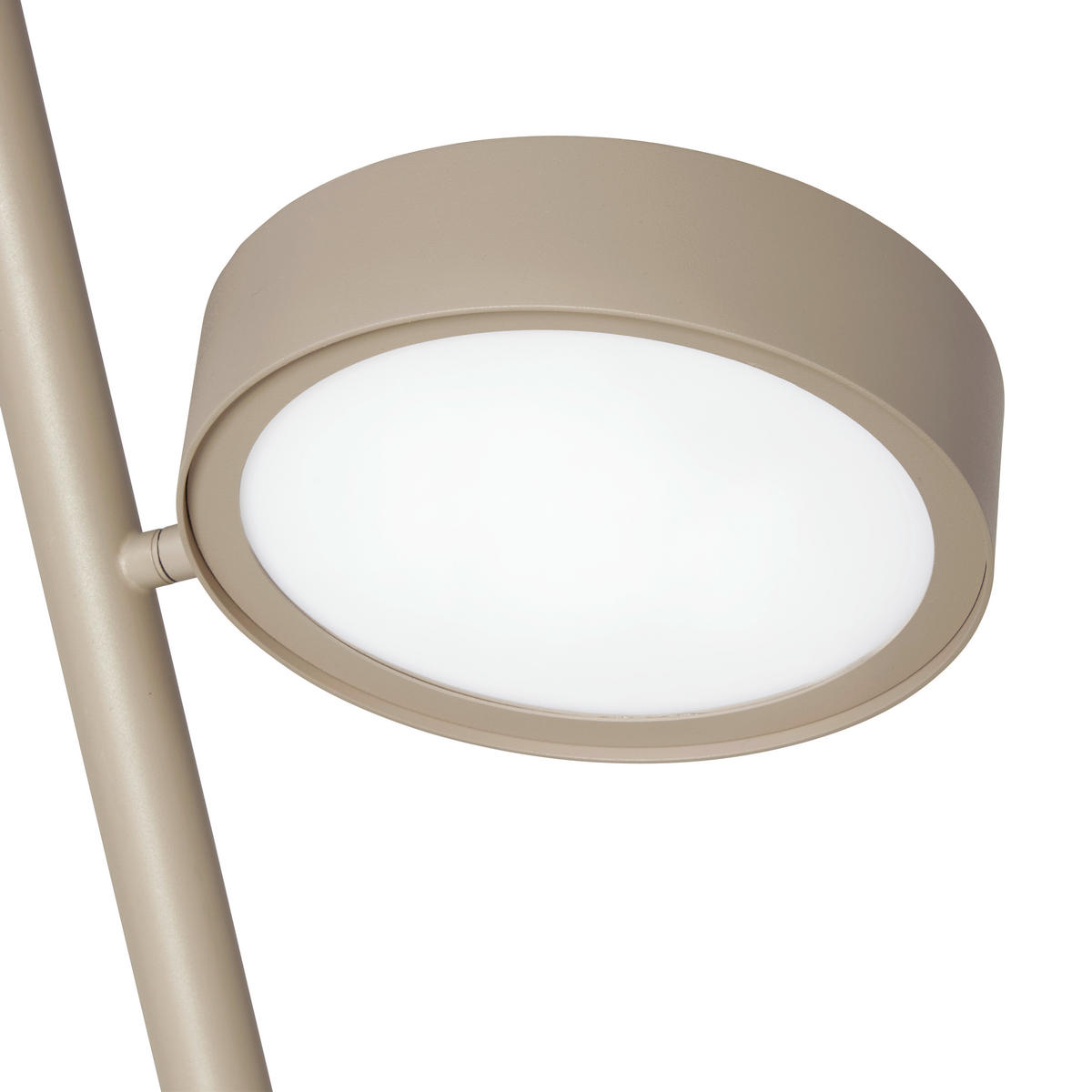 LED-STEHLEUCHTE Bellevue 43/28/162 cm   - Sandfarben, Design, Metall (43/28/162cm) - Dieter Knoll