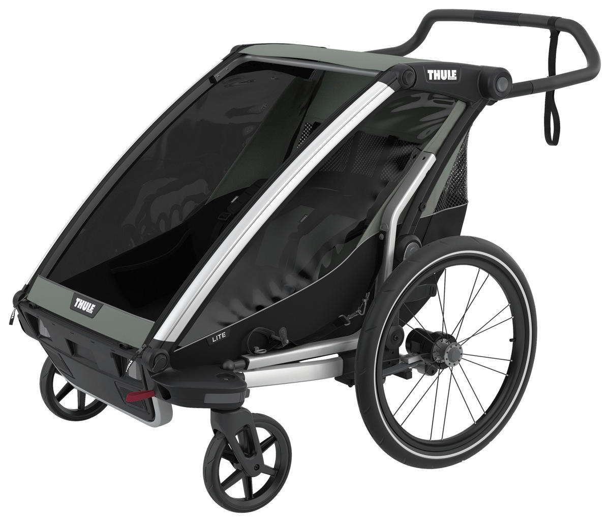 FAHRRADANHÄNGER   Chariot Lite 2  - Grün, Basics, Metall (80/114,5/94cm) - Thule