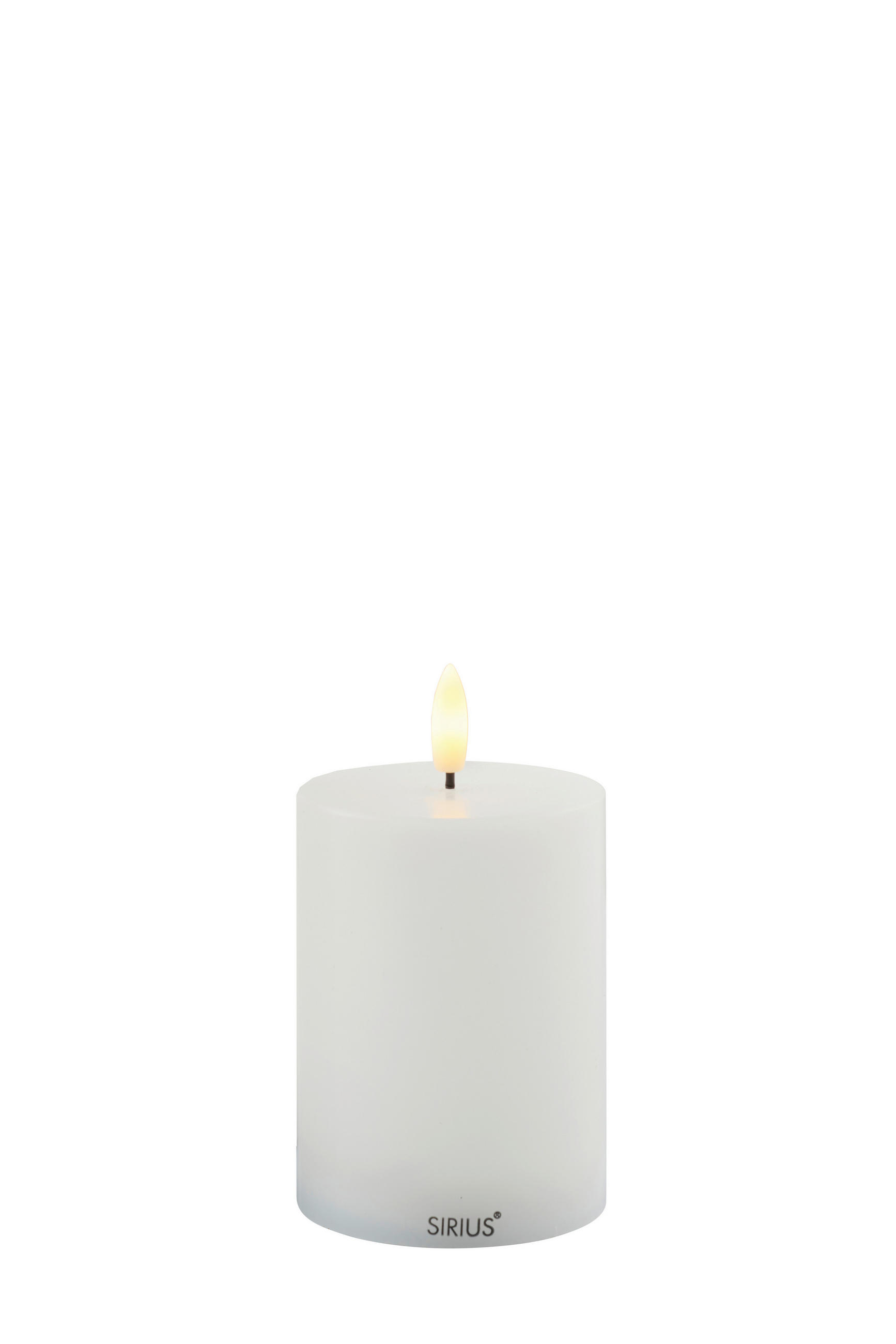 LED-KERZE - Weiß, Basics, Naturmaterialien (7,5/10cm)