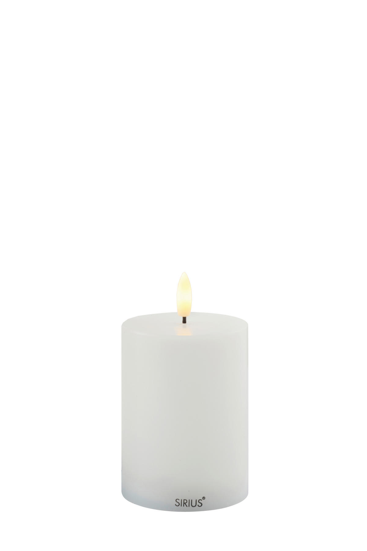 LED-KERZE  - Weiß, Basics, Naturmaterialien (7,5/10cm)