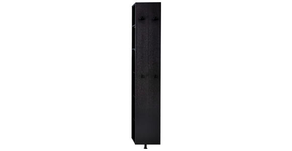 GARDEROBENPANEEL in 34/198/29 cm - Schwarz, Design, Holzwerkstoff (34/198/29cm) - Moderano