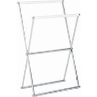 HANDTUCHHALTER Weiß, Chromfarben  - Chromfarben/Weiß, Basics, Kunststoff/Metall (57,5/95cm) - Joop!