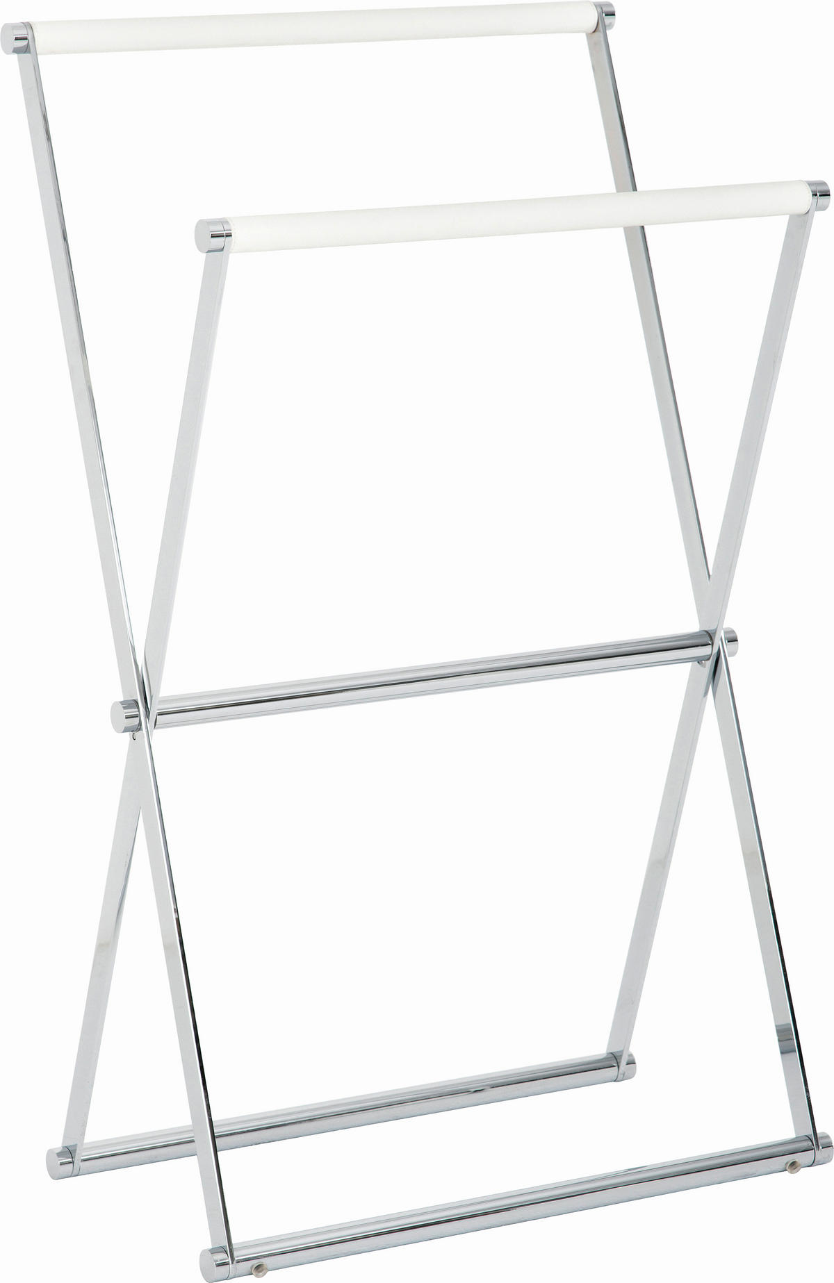 HANDTUCHHALTER Weiß, Chromfarben  - Chromfarben/Weiß, Basics, Kunststoff/Metall (57,5/95cm) - Joop!