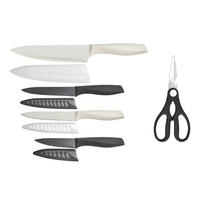 SET NOŽEVA      5 delova  - siva/bela, Osnovno, metal/plastika - Homeware Profession.