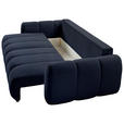SCHLAFSOFA Webstoff Dunkelblau  - Schwarz/Dunkelblau, KONVENTIONELL, Kunststoff/Textil (262/93/117cm) - Carryhome