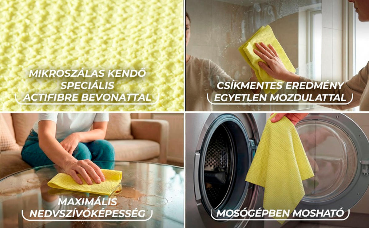 UTĚRKA Z MIKROVLÁKNA - žlutá, Basics, plast (32/34,5cm) - Vileda
