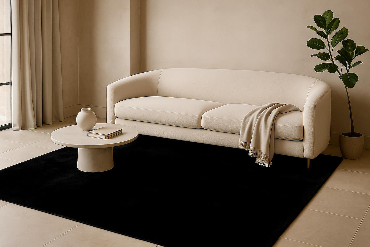 HOCHFLORTEPPICH 120/170 cm Schwarz  - Schwarz, Basics, Textil (120/170cm) - Kayoom