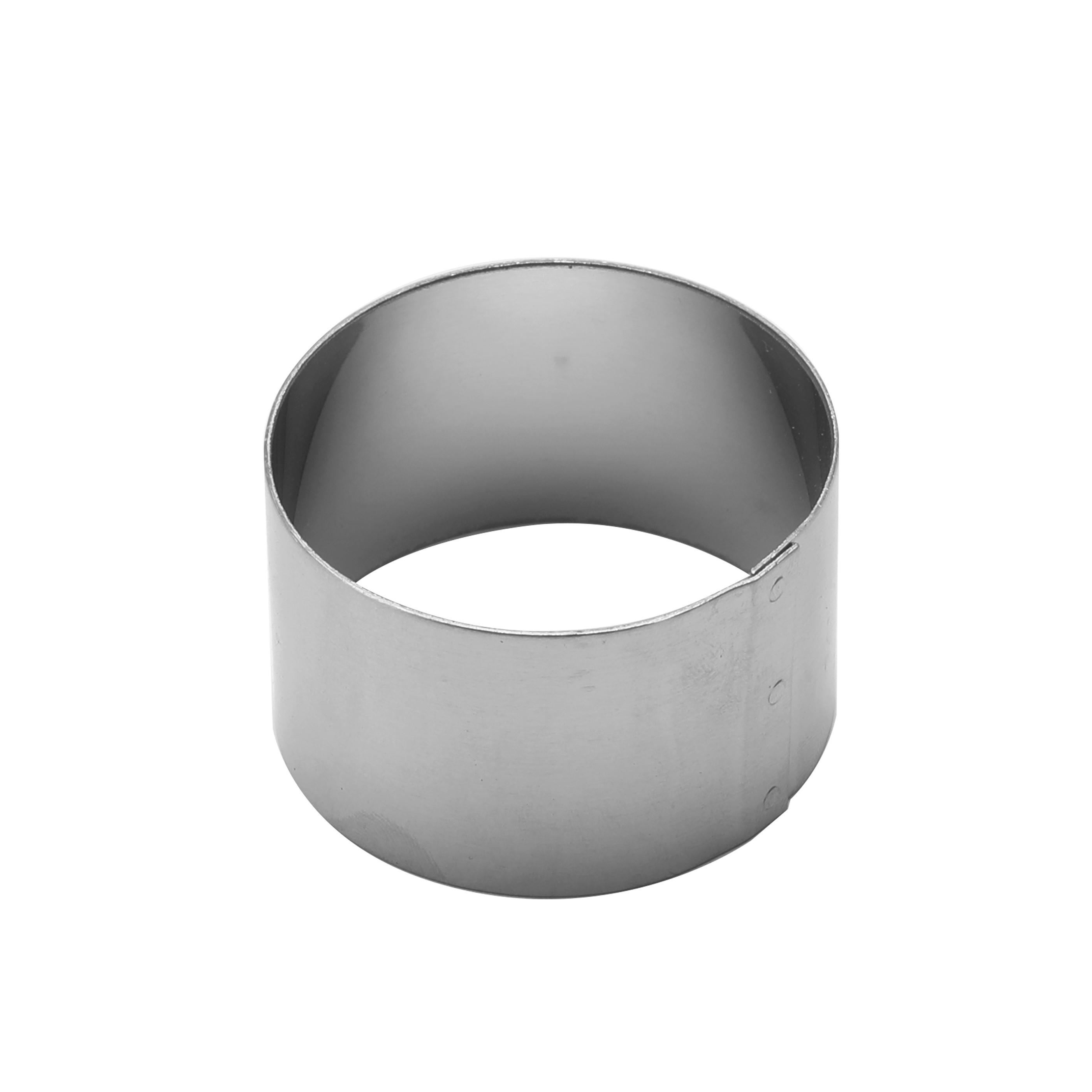 SERVETTRING SET    - silver, Basics, metall (4/2,5cm) - Echtwerk