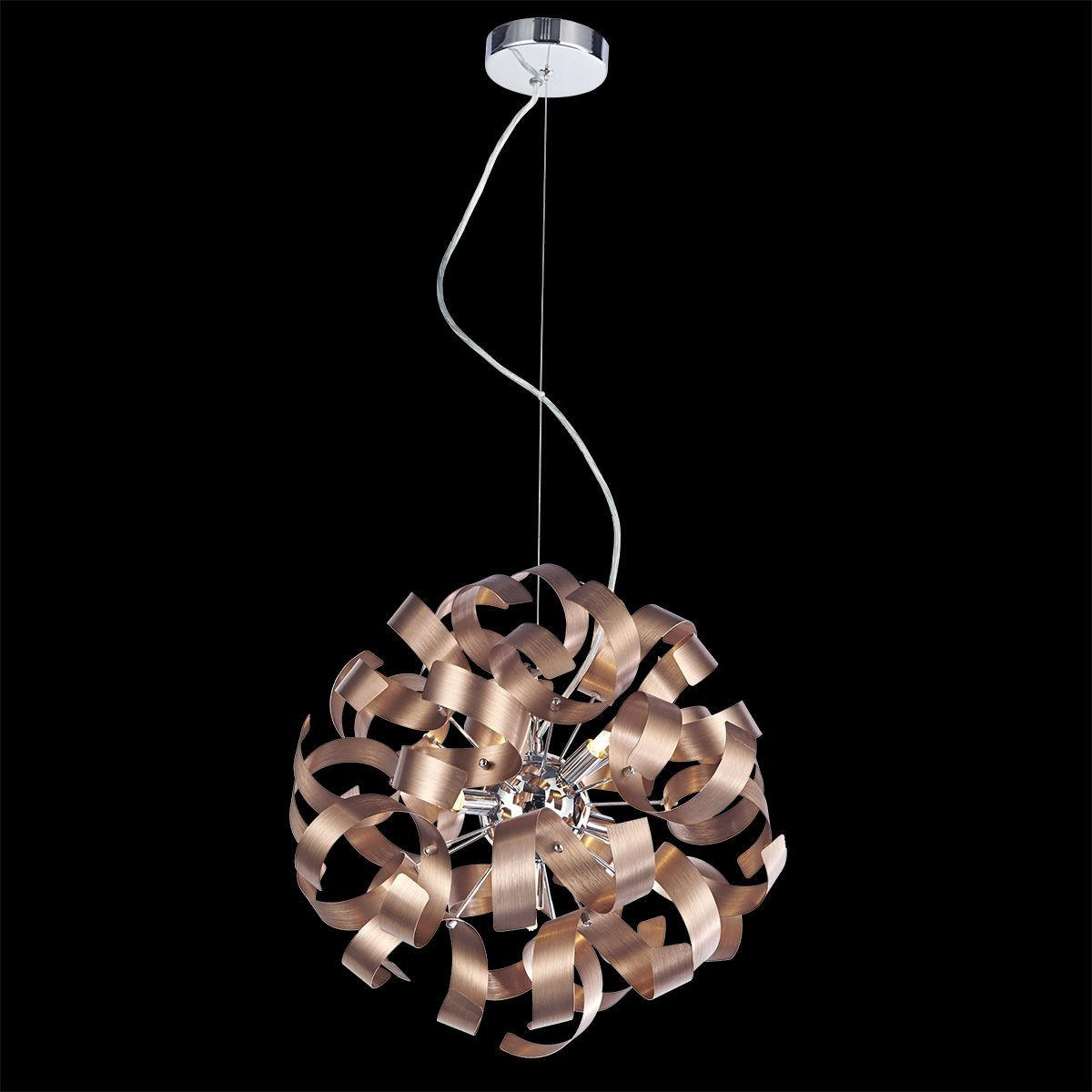 LUSTRĂ  - arămiu/culoare crom, Basics, metal (42/120/42cm)