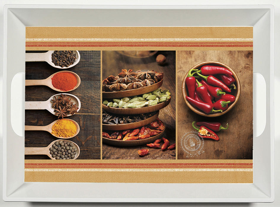 SERVIRNI PLADENJ      34,5/46 cm        - rdeča/rjava, Konvencionalno, umetna masa (34,5/46cm) - Homeware