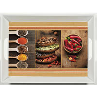 SERVIRNI PLADENJ      34,5/46 cm        - rdeča/rjava, Konvencionalno, umetna masa (34,5/46cm) - Homeware