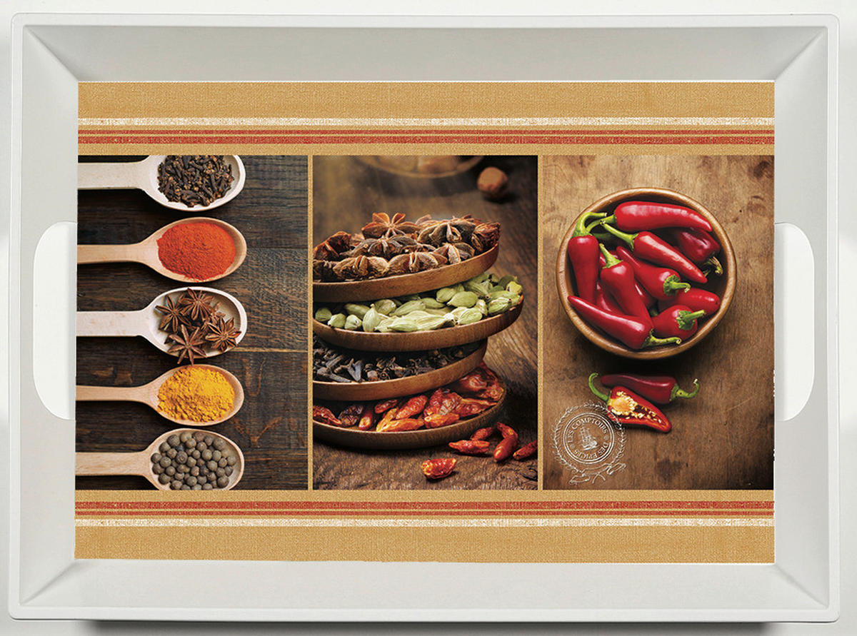 SERVIRNI PLADENJ      34,5/46 cm        - rdeča/rjava, Konvencionalno, umetna masa (34,5/46cm) - Homeware