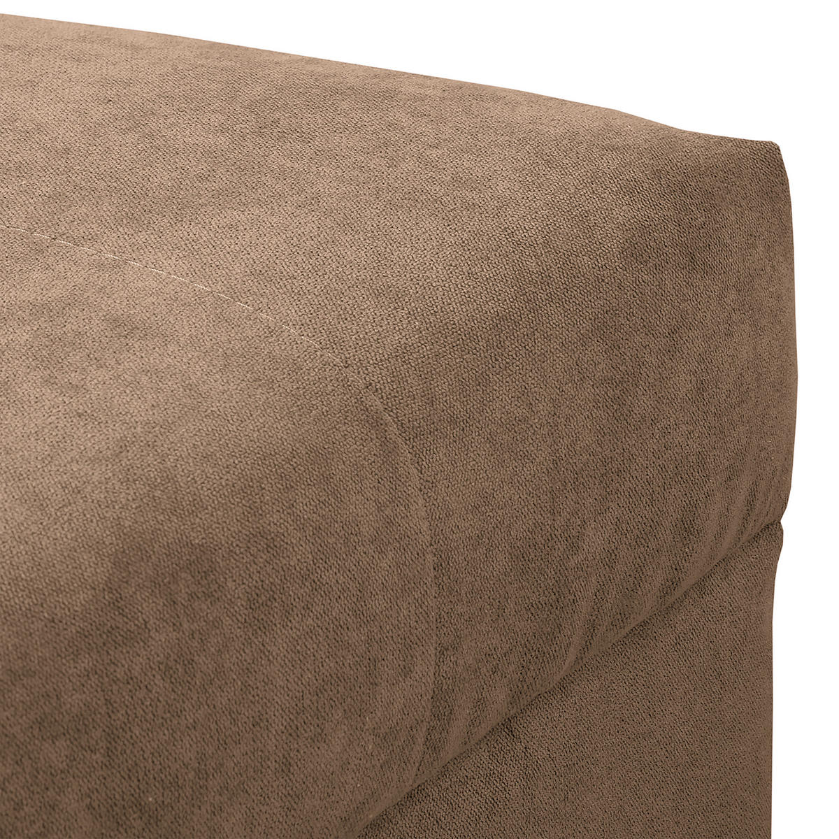 ECKSOFA inkl. Hocker Ariella Beige Mikrofaser  - Beige/Naturfarben, Design, Holz/Textil (161/231cm) - Livetastic