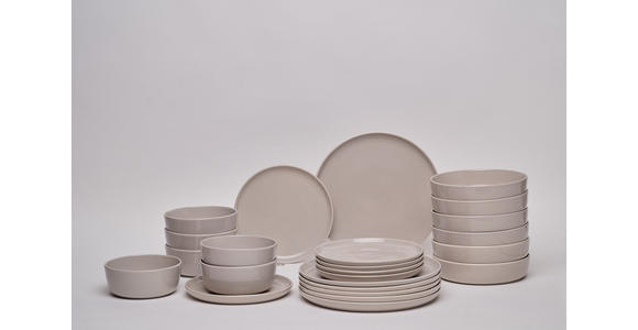 KOMBISERVICE Colori grigio 24-teilig  - Grau, Trend, Keramik - Novel