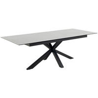 MATBORD vit rektangulär  utdragbar  - vit/svart, Trend, metall/keramik (200-240/100/76cm) - MID.YOU