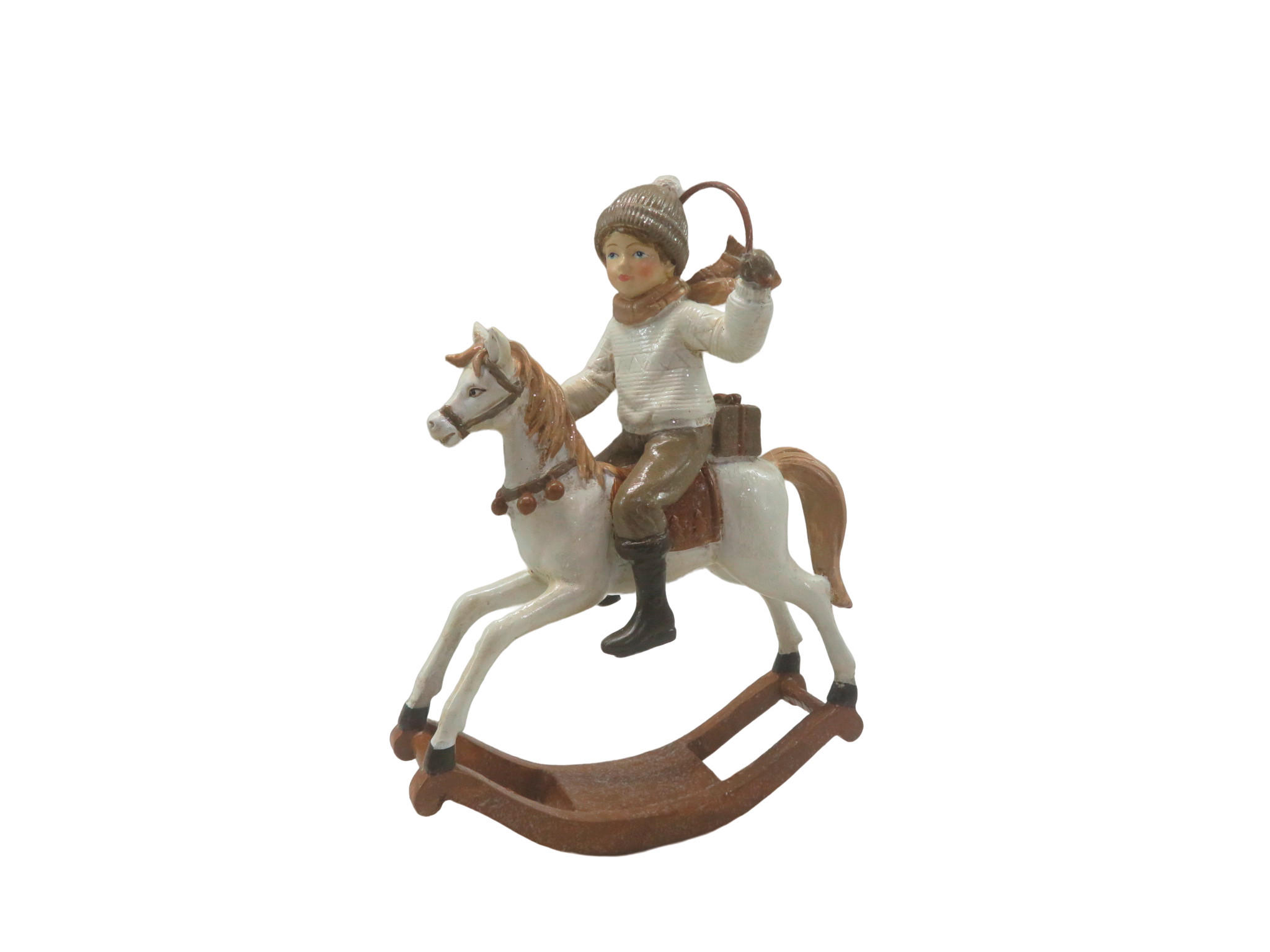 WEIHNACHTSFIGUR  - Creme, Basics, Kunststoff (16/6/18cm) - X-Mas