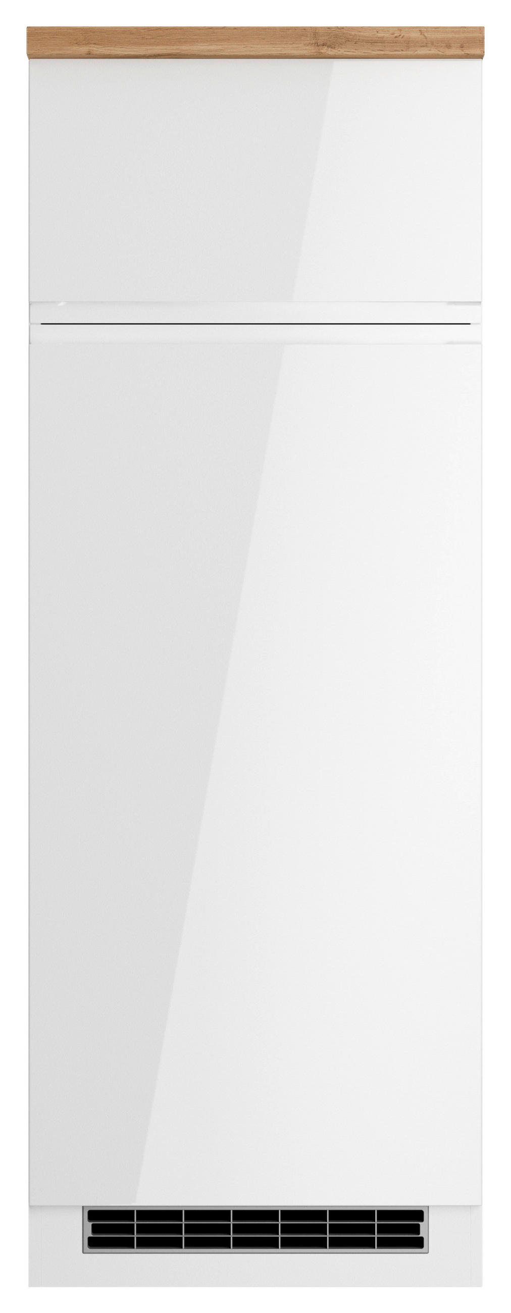 GERÄTEUMBAUSCHRANK 60/166/60 cm  in Weiß, Eiche Wotan, Weiß Hochglanz  - Weiß Hochglanz/Eiche Wotan, LIFESTYLE, Holzwerkstoff (60/166/60cm) - Held