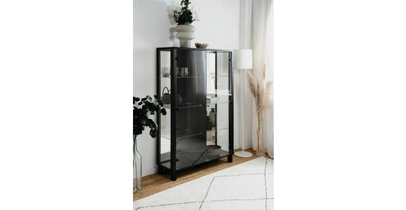 HIGHBOARD 100/150/33 cm  in Schwarz  - Schwarz, KONVENTIONELL, Glas/Holzwerkstoff (100/150/33cm) - Carryhome