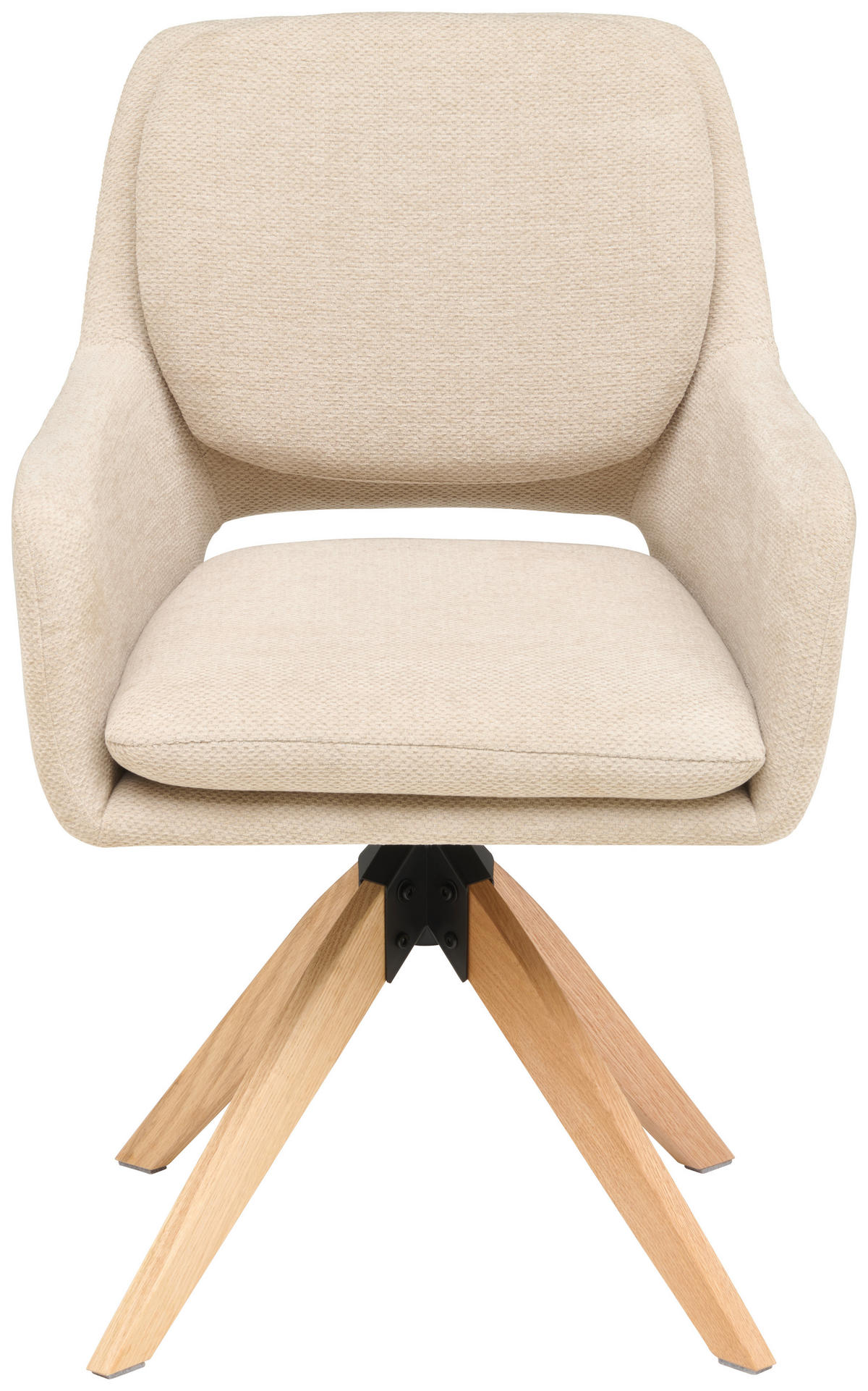 ARMLEHNSTUHL in Holz, Metall, Textil Beige  - Beige/Naturfarben, KONVENTIONELL, Holz/Textil (59/89/65cm) - Livetastic