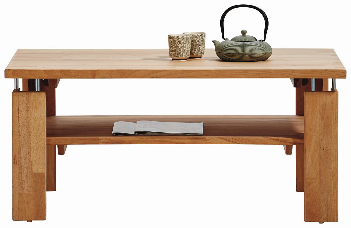 COUCHTISCH Kernbuche massiv 100/68/45 cm rechteckig Kernbuche  - Kernbuche, Design, Holz (100/68/45cm) - Carryhome