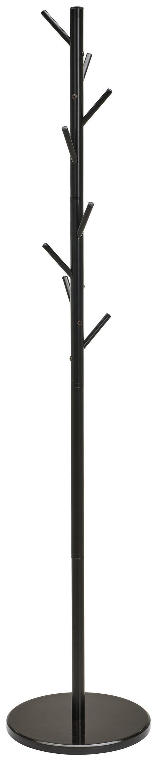 KLEIDERSTÄNDER in Schwarz 37/176/37 cm   - Schwarz, Basics, Kunststoff/Stein (37/176/37cm) - Carryhome