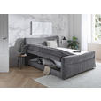 BOXSPRINGBETT 180/200 cm  in Grau  - Chromfarben/Grau, KONVENTIONELL, Textil/Metall (180/200cm) - Esposa