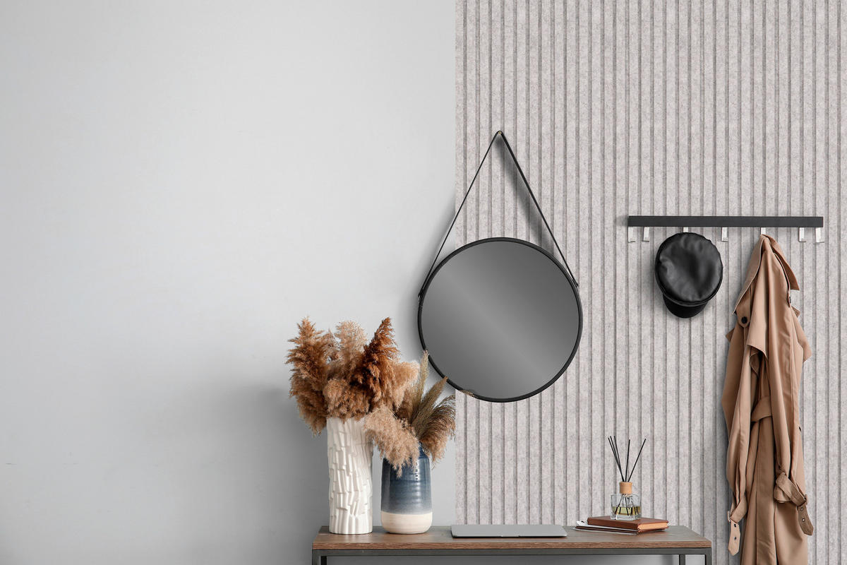 AKUSTIKPANEEL  - Hellgrau, Basics, Kunststoff (20/240/1,8cm)