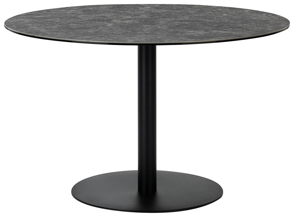 STOL ZA BLAGOVAONICU  crna, tamno siva  metal, keramika      - tamno siva/crna, Moderno, metal/keramika (120/120/74cm) - Livetastic