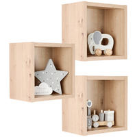 WANDBOARDSET in 29/29/20 cm Eichefarben  - Eichefarben, Trend, Holzwerkstoff (29/29/20cm) - Jimmylee