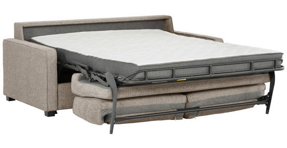 SCHLAFSOFA Webstoff Sandfarben  - Sandfarben/Schwarz, Design, Kunststoff/Textil (205/83/100cm) - Xora