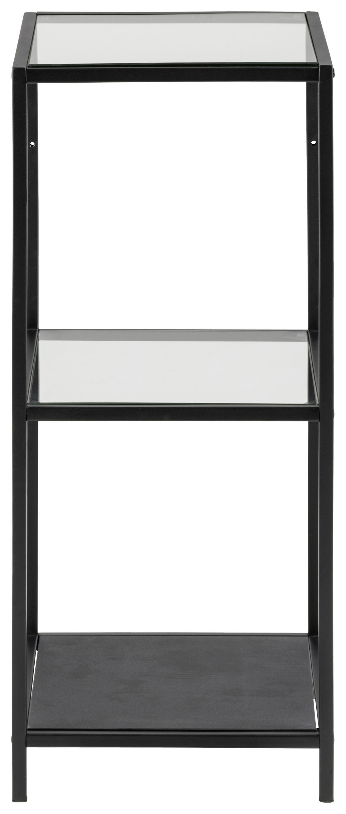 REGAL  35/82,5/37 cm Schwarz  - Schwarz, Modern, Glas/Metall (35/82,5/37cm)