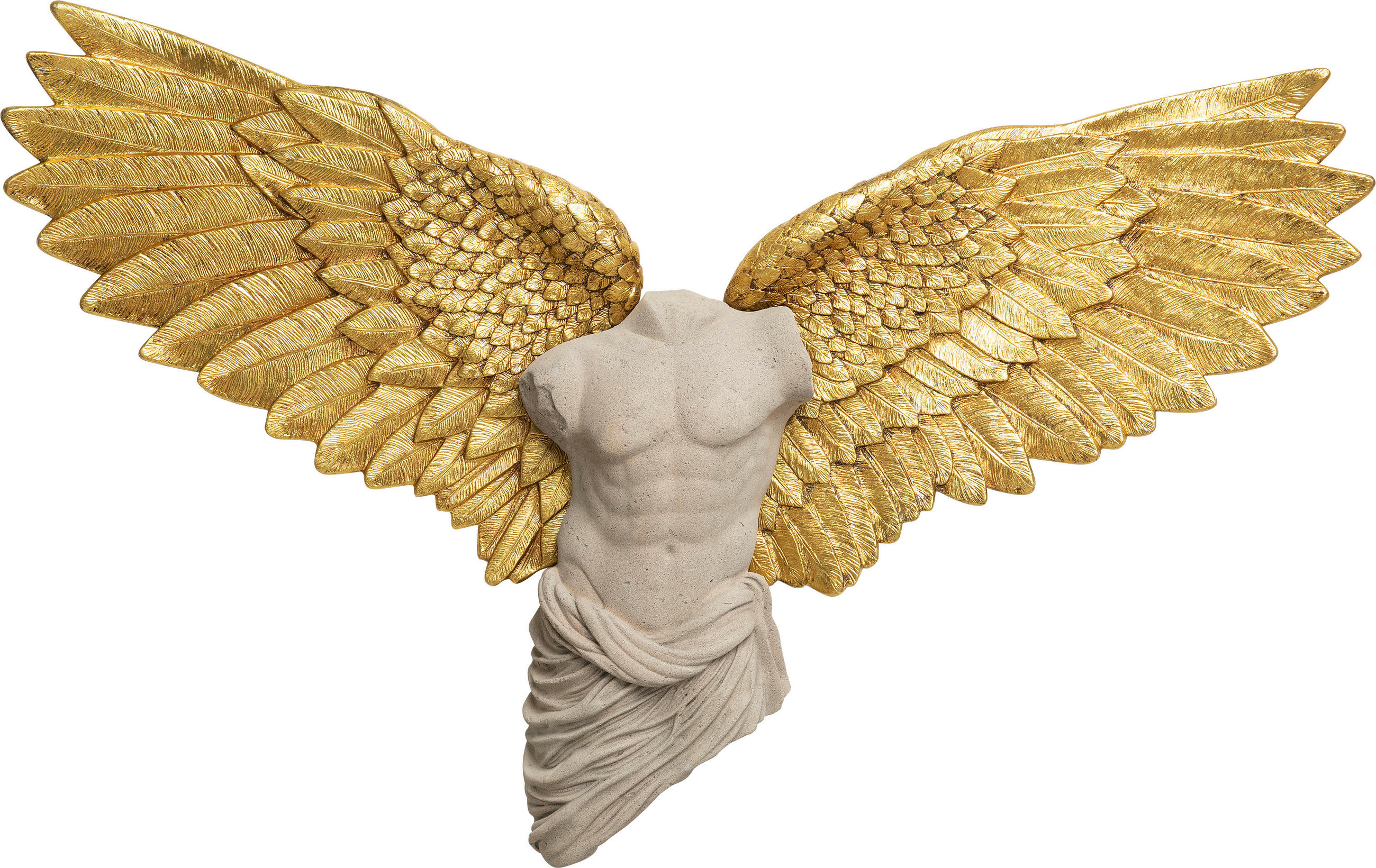 Kare-Design Skulptur Gold, Sand, Beige 124x71x17.8 cm