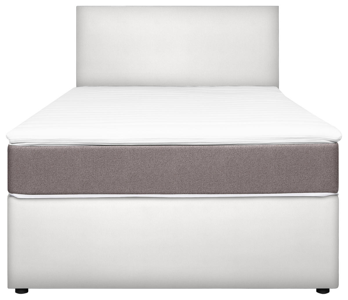 BOXBETT 120/200 cm  in Weiss, Hellbraun  - Hellbraun/Weiss, Konventionell, Holz/Holzwerkstoff (120/200cm) - MID.YOU
