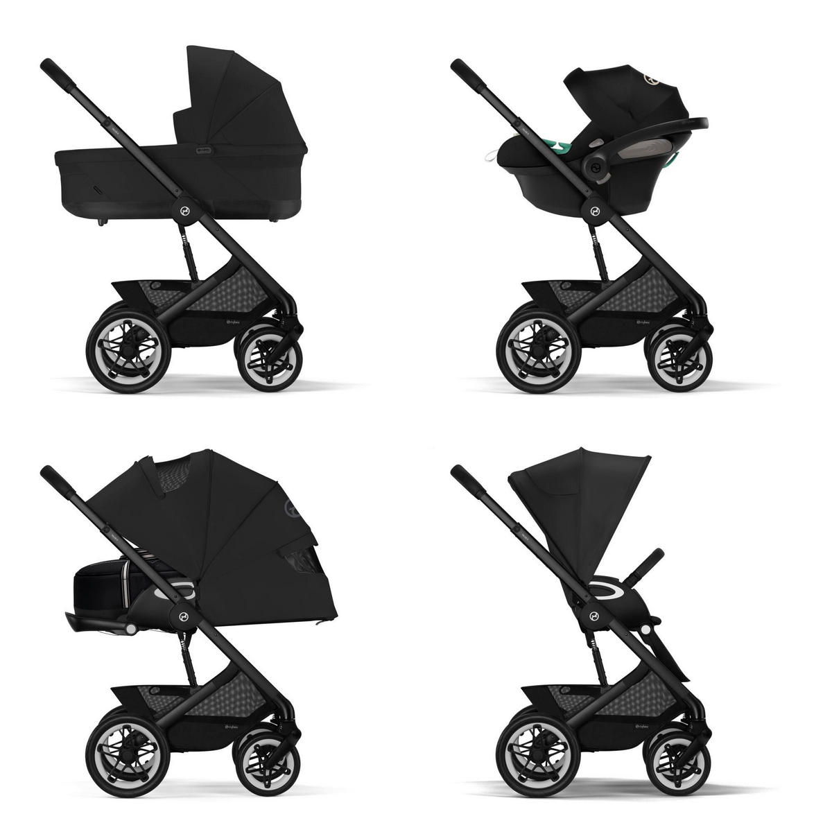 DJEČJA KOLICA  Talos S Lux  - crna, Basics, metal/plastika (91/60,5/110cm) - Cybex