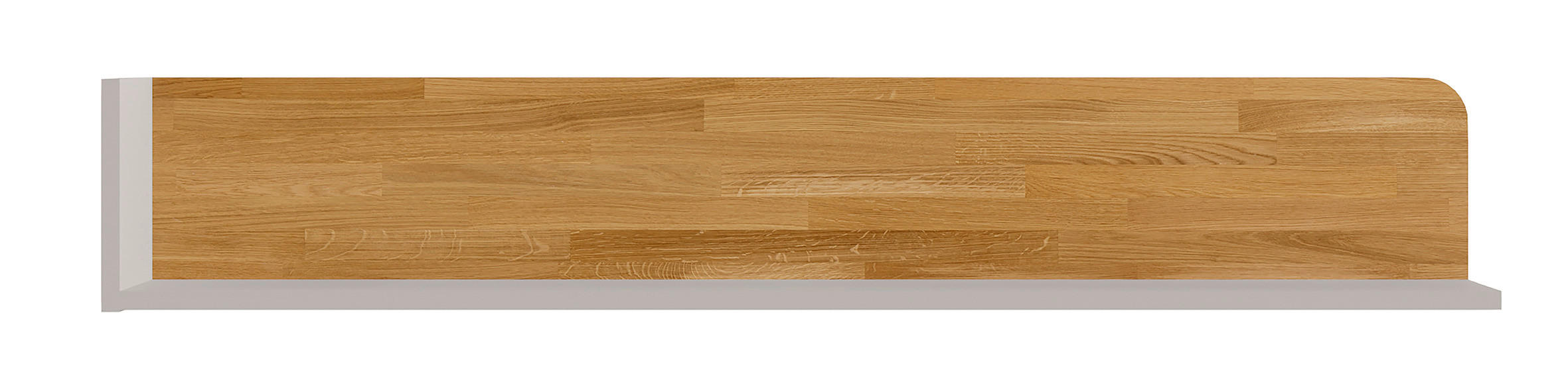 WANDBOARD Eiche massiv Grau, Eichefarben  - Eichefarben/Grau, KONVENTIONELL, Holz/Holzwerkstoff (80/20/24cm) - Cantus