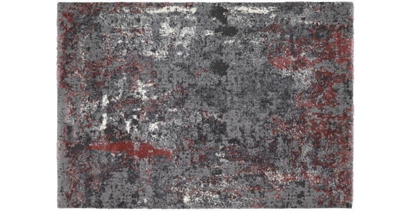 VINTAGE-TEPPICH 240/290 cm Timeline Quantum Grau, Hellrot - Hellrot/Grau, Design, Textil (240/290cm) - Novel