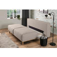 BOXSPRINGSOFA  mit Stoffauswahl, Rücken echt Hellgrau  - Hellgrau, Design, Holz/Textil (203/97/107cm) - Dieter Knoll