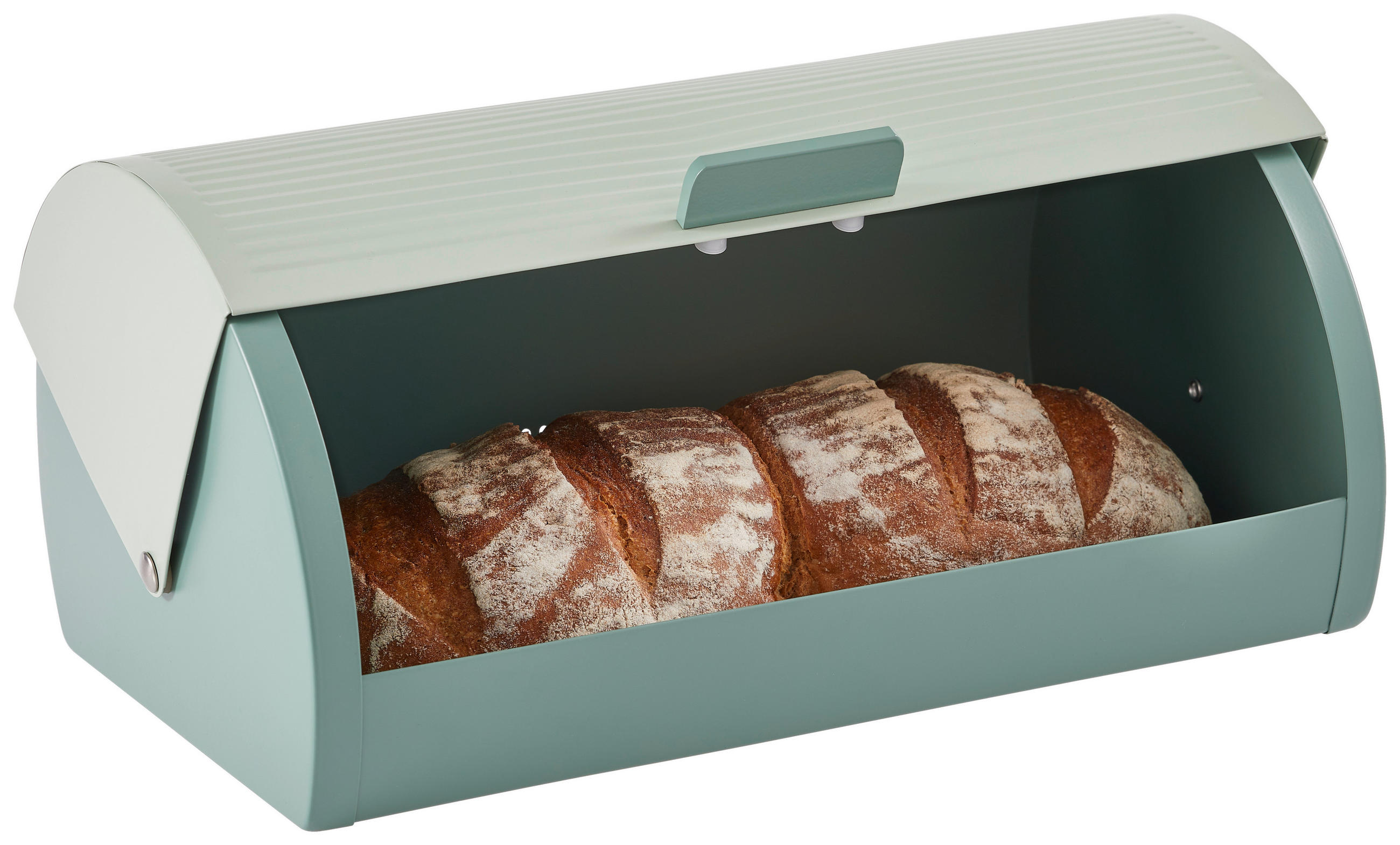 BROTKASTEN - Petrol/Mintgrün, Basics, Metall (38,5/28/18,5cm) - Homeware Profession.