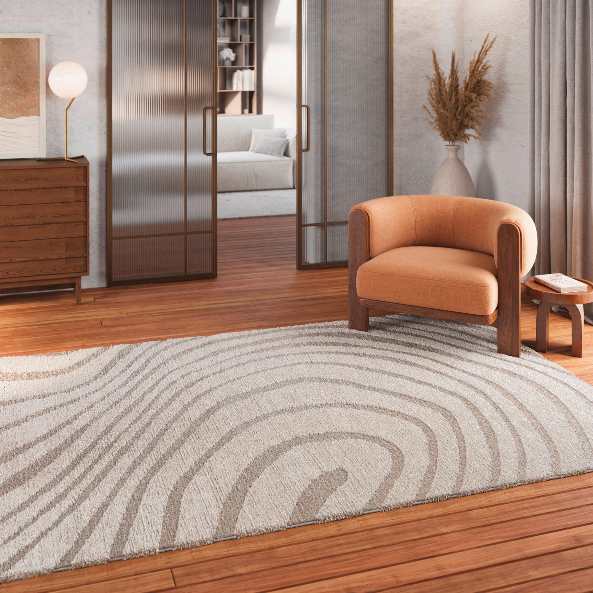 WEBTEPPICH 80/150 cm Björn Creme, Beige  - Beige/Creme, Design, Textil (80/150cm) - Novel