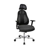 DREHSTUHL Anthrazit, Schwarz  - Anthrazit/Schwarz, Design, Kunststoff/Textil (48/108-122/48cm) - Dieter Knoll